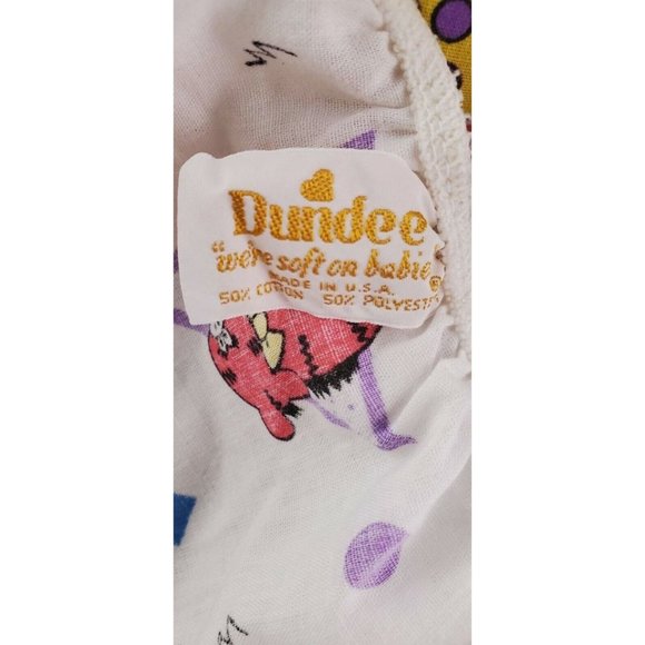 Vintage Dundee Circus Animals Standard Fitted Crib Sheet Unisex - Picture 5 of 5